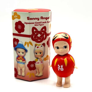 New SONNY ANGEL Daruma Mini Figure from the Good Luck Series, Opened Blind Box